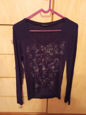 Heel top used, purple, size S/M