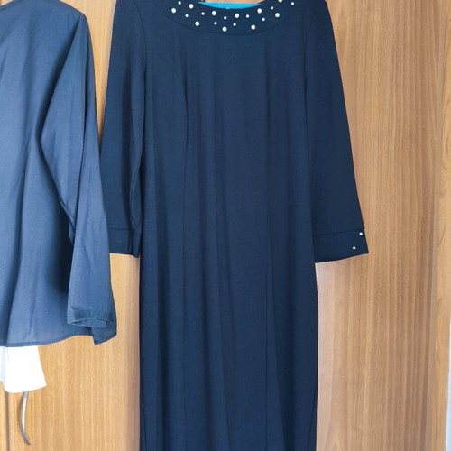 Black winter dress XL like new