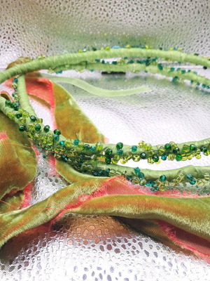 Wedding crowns green new, colorful, intricate and refined