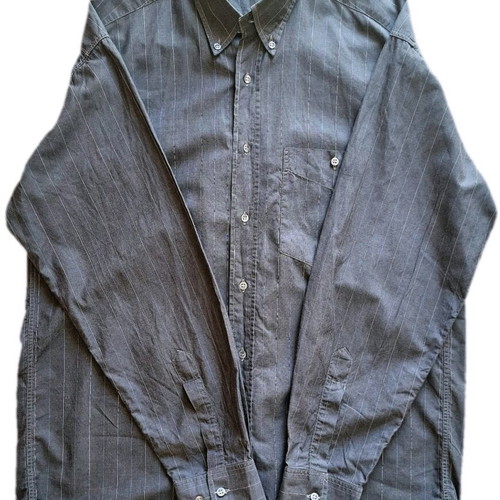 Vintage Exclusive 90s Shirt Filo di Scozia like new, charcoal striped, size L