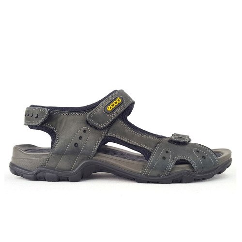 Ecco FYM women's leather sandals used, black, size 39.5-40