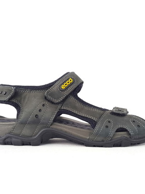 Ecco FYM women's leather sandals used, black, size 39.5-40