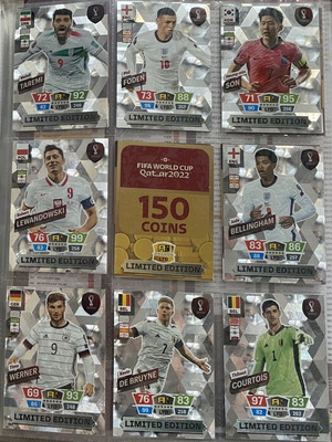 FIFA World Cup 2022 Panini Adrenalyn XL limited edition cards like new