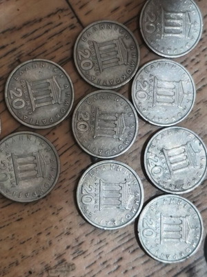 20 Drachma Coins 1982 Used, Pack of 14