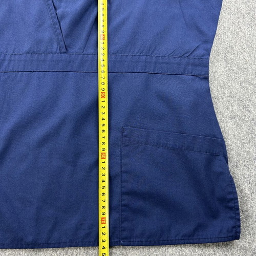 Dickies blue V-neck tunic workwear shirt used XL - XXL