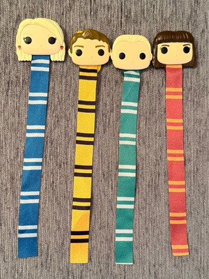 Kinder Funko Harry Potter bookmarks used, set of 4