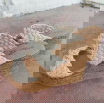  Γυναικεία Πλατφόρμα Alta Moda με Δύο Φάσες με Πλεξούδα Μπέζ No 38