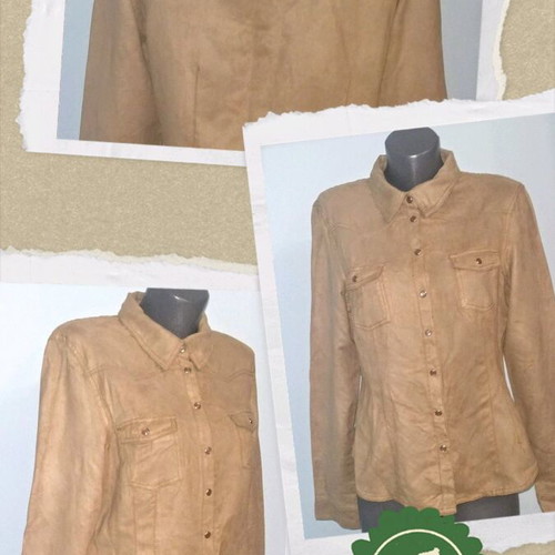 H&M Cowboy Shirt beige, women's, like new