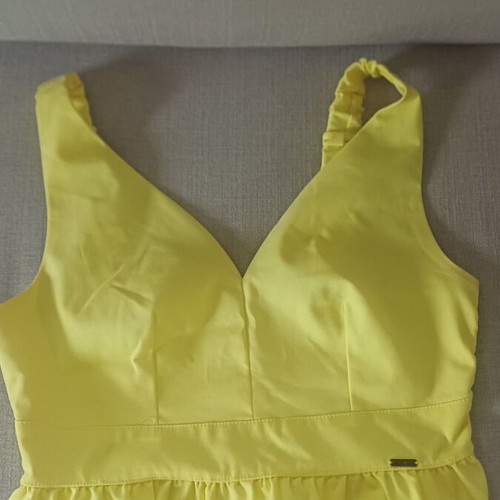 Toi&Moi yellow crop top like new, size S