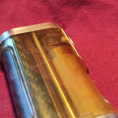 Lost Vape Furyan Squonk Mech Mod μεταχειρισμένο, μπρούτζινο με Ultem-Carbon Fiber
