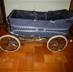 Καρότσι παιδικό "Marmet" Vintage σε άριστη κατάσταση (χρησιμοποιημένο) -  <Vintage English Marmet Pram Navy Blue Baby Stroller Carriage>