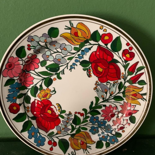 Handmade decorative plate used