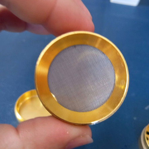 Gold grinder used, 24k plated, copper material