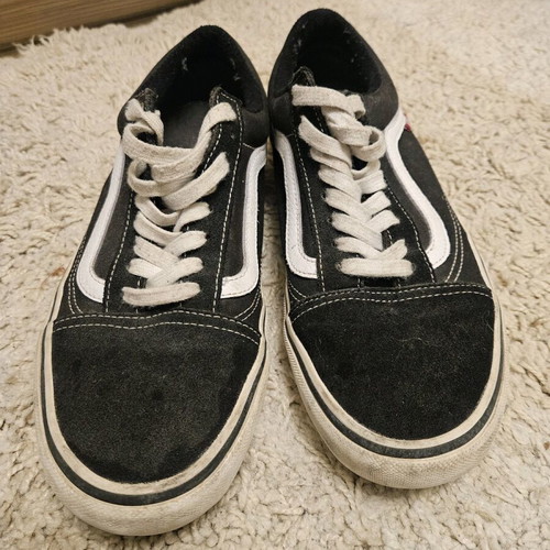 Vans men's black athletic shoes used, size 42