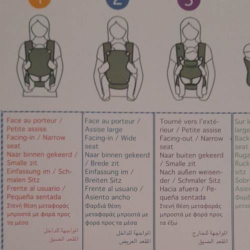 Premaman baby carrier for 3.5kg to 15kg