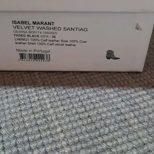 isabel marant,velvet washed santiag,38