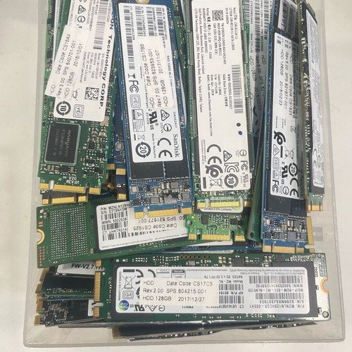 M.2 SSD 128GB drives like new, mixed brands