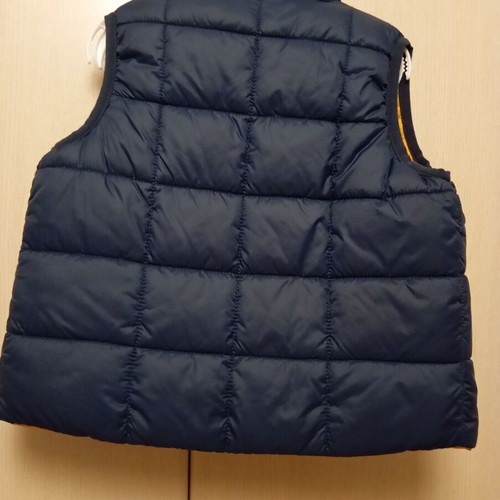 Reversible sleeveless kids vest like new, blue and yellow