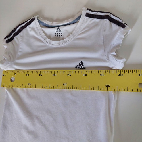 Adidas women's short-sleeve shirt white small like new