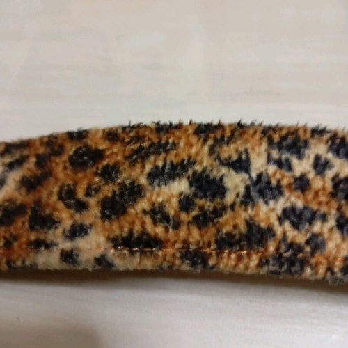 Animal print belt used, 4 cm width, 110 cm length