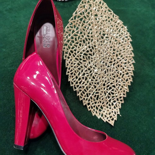 Hilfiger Denim Pumps Size 38 Like New, Red