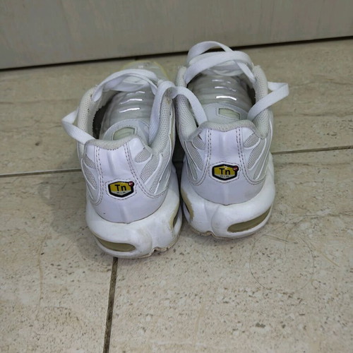 Air Max Plus used Nike athletic shoes size 38 white