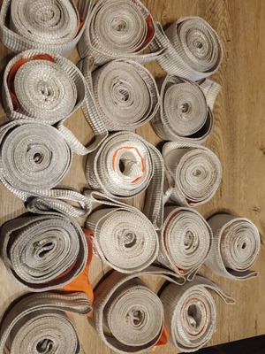 Ιμάντες ανύψωσης μεταχειρισμένοι, πακέτο 16 τεμαχίων 3m λερωμένοι