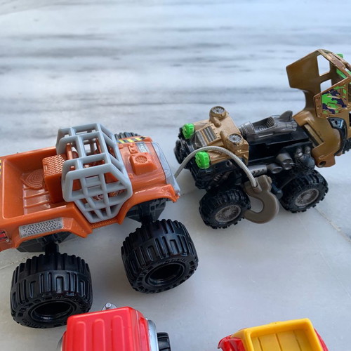 Metallic toy cars Tonka Hasbro and DC Comics used