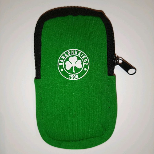 Panathinaikos mobile phone case used for belt with zipper