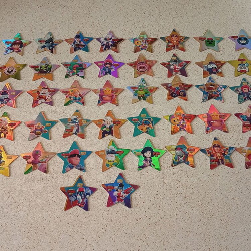 Brawl Stars Metallic Star Tags set of 52 like new