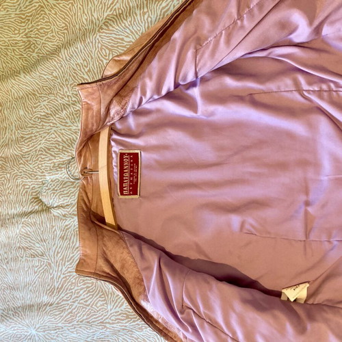Jacket 100% leather used, dusty pink, size Medium