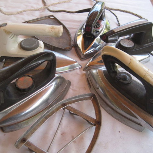 Old irons used, set