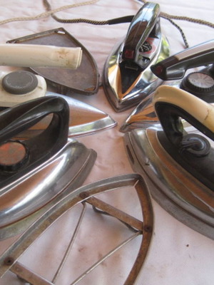 Old irons used, set