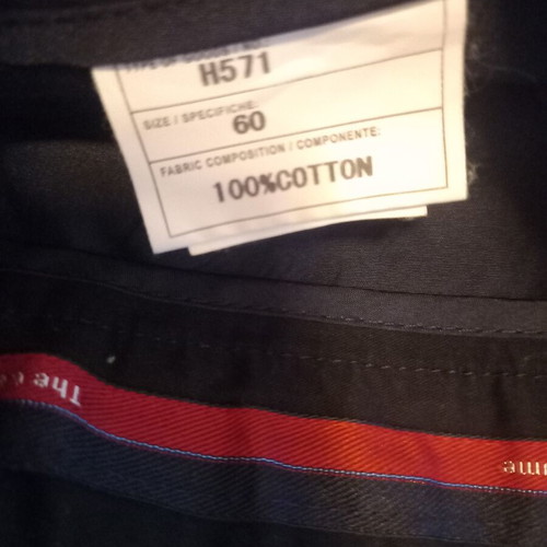 Mastino men's black cotton trousers like new, size 3XL