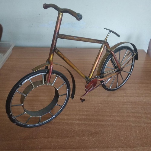 Metal decorative bicycle used
