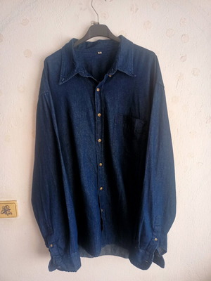 Vintage дънкова риза като ново, размер XL, синя
