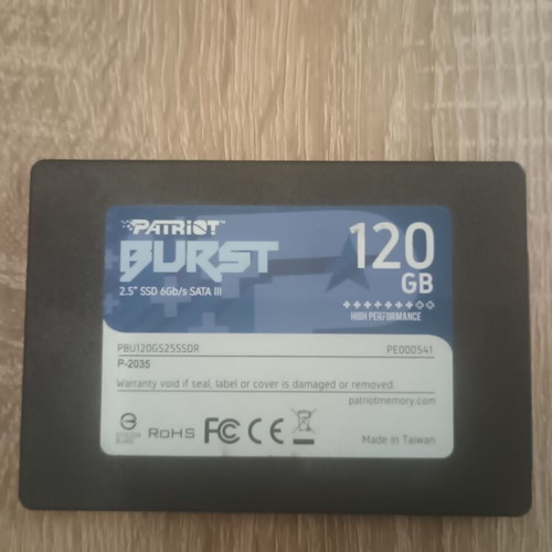 Patriot SSD 120GB like new, minimal use