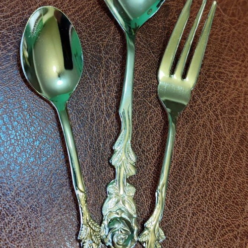 Hildesheim Rose Gold-Plated Dessert Spoons Set of 6