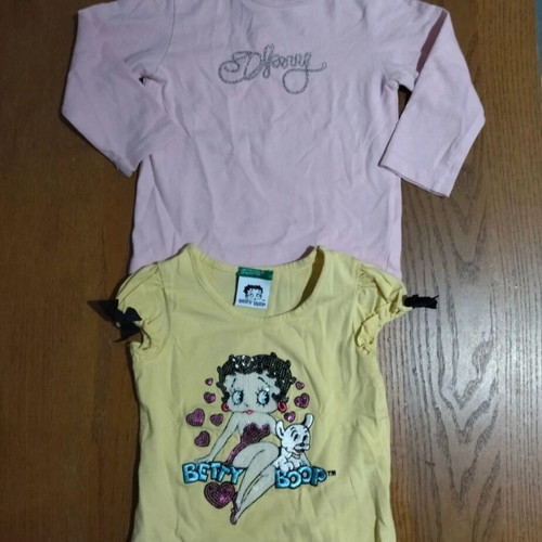 Set of branded baby girl tops 9-12 months like new, 2 pcs