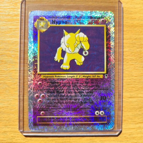 Hypno Reverse Holo #25 Legendary card used, vintage
