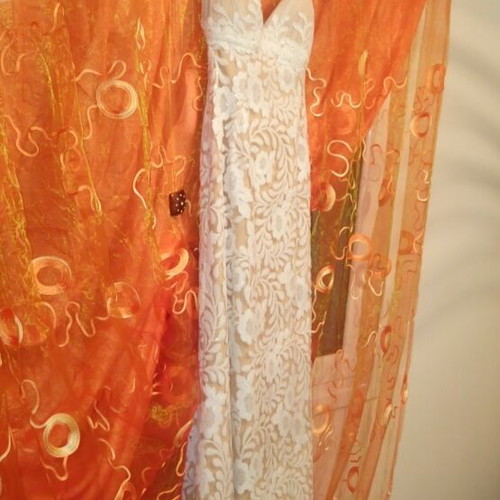 Gorgone wedding dress S-M like new, white