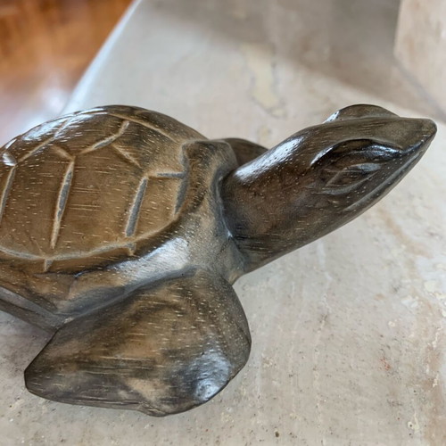 Wooden handmade turtle new, hand carved