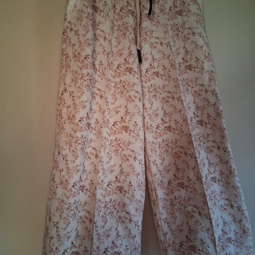Winter women's set used, beige and brown, fleece lined