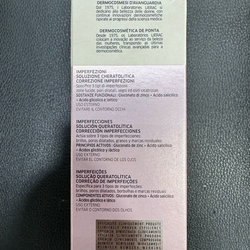 Lierac Sebologie Keratolytic Solution and Mask new