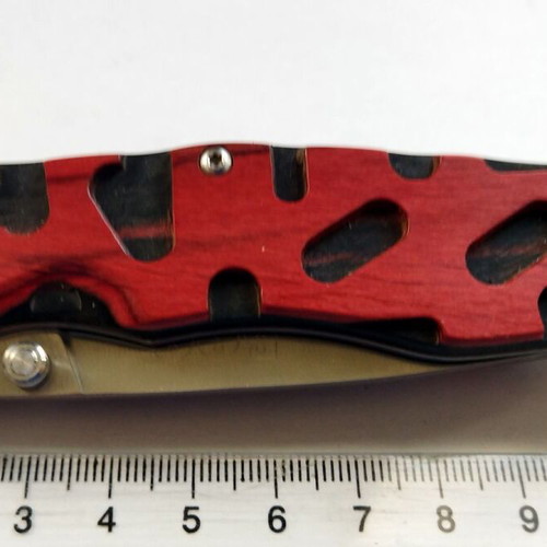 BEE Enlan knife 8Cr13 steel linerlock like new, wooden handle