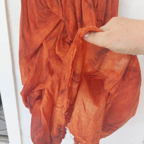La Vaca Loca dress new, cotton, size S/M, terracotta color