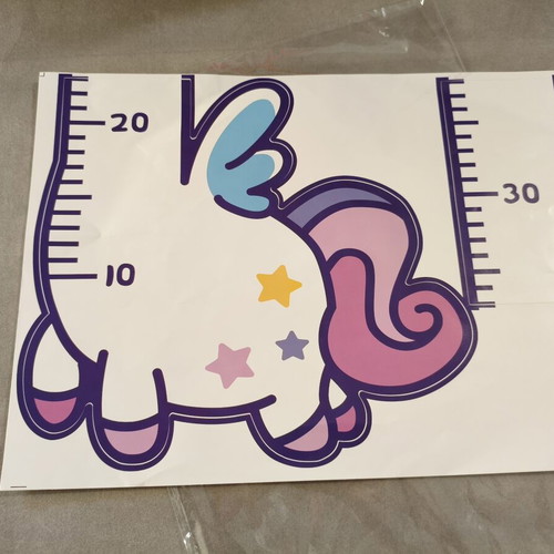 Growth height measurement wall sticker for kids, two designs