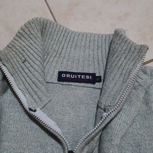 Men's blouse like new, size M, gray and blue