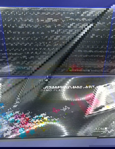 Επαγγελματική παλέτα+σφραγίδα για σταμπες στα νυχια