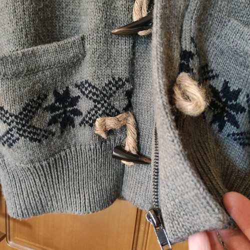 Funky Buddha knitted cardigan grey like new, size XL